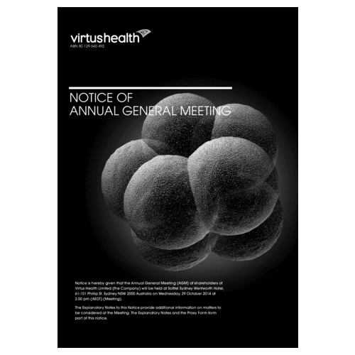 Notice of Annual General Meeting 2014