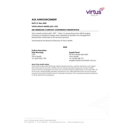 VRT_UBS EMERGING COMPANY CONFERENCE PRESENTATION