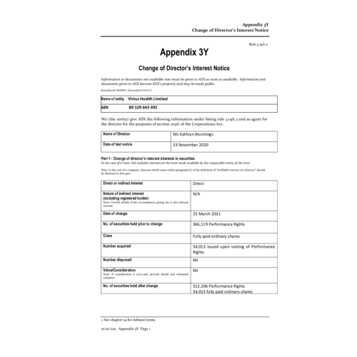 Appendix 3Y - Kathryn Munnings Mar 2021