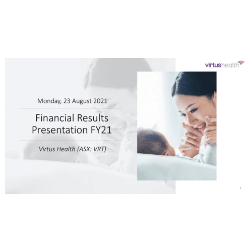 VRT - ASX - FY21 Result Investor Presentation
