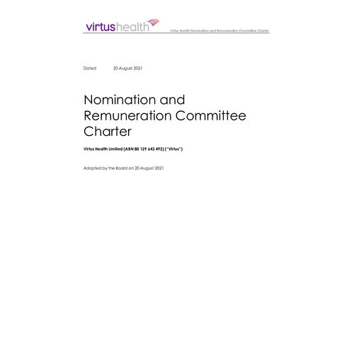 Nomination & Remuneration Committee Charter