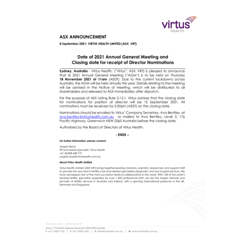 046-VRT-ASX-AGM and closing date for Director nominations 8Sept2021.pdf