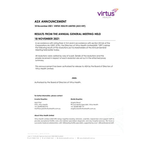 057-ASX VRT Notification Results from the AGM 18Nov2021.pdf