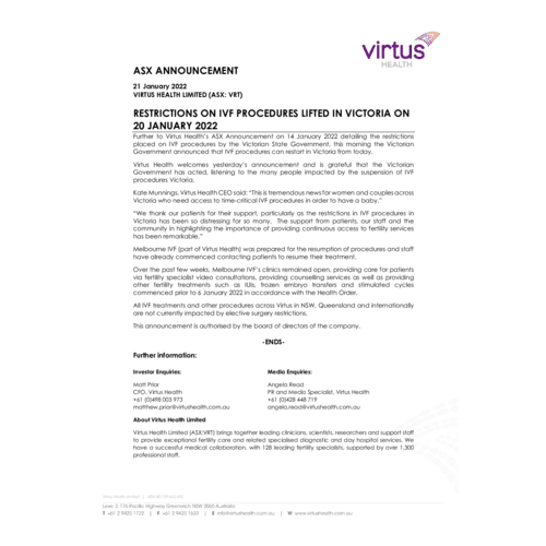 065-VRT-ASX COVID-19 Update 21 Jan 2022.pdf