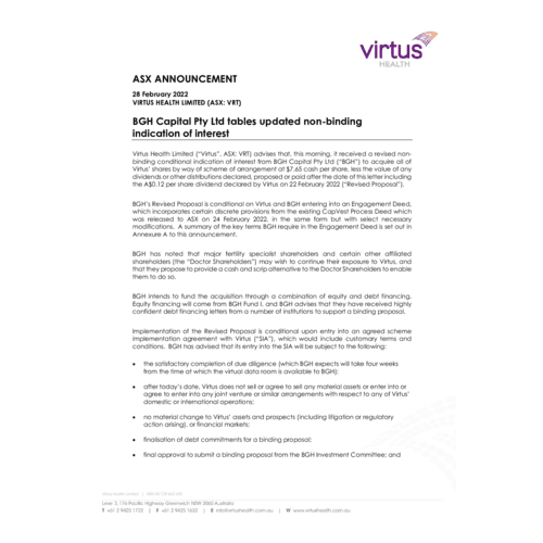 070-VRT ASX announcement re BGH revised proposal.pdf