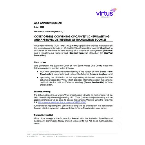 080-VRT-ASX Announcement - Court orders (4 May 2022) 5 May 2022.pdf